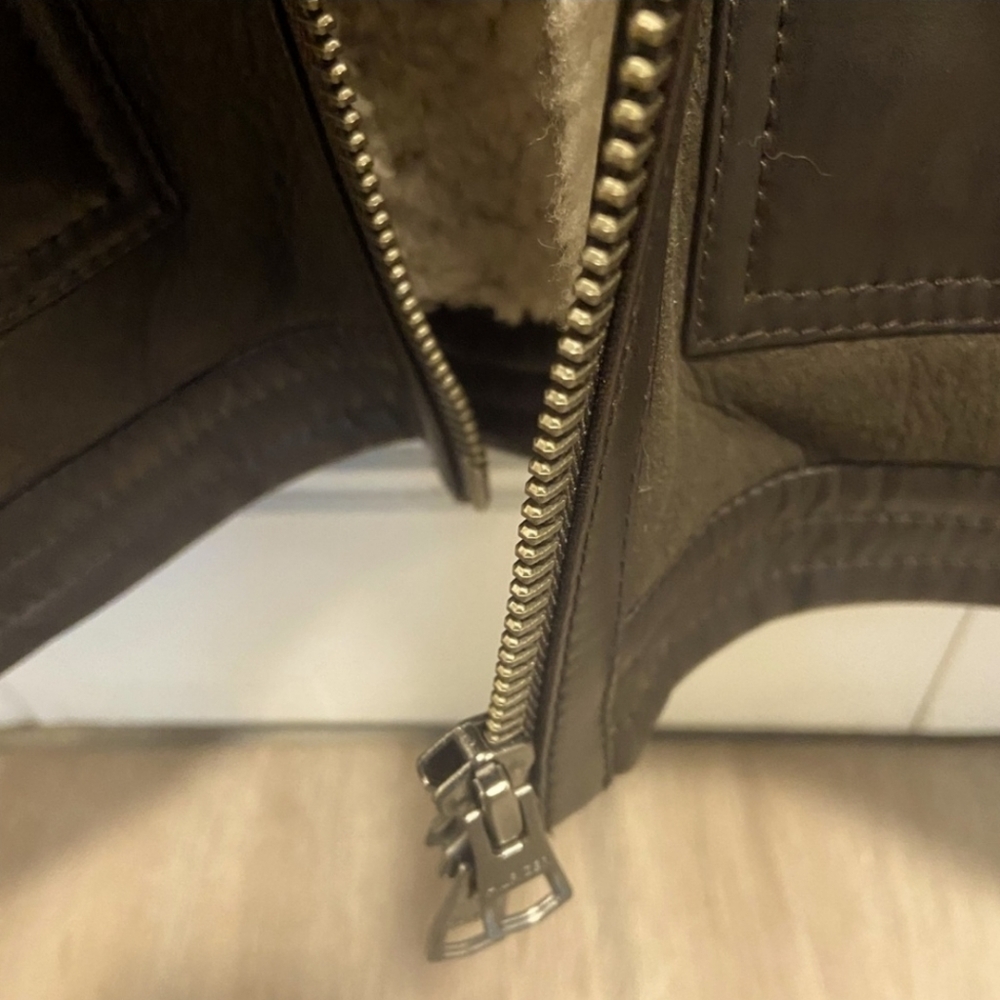 Tommy Hilfiger Collection 100% Shearling Leather Jacket - Picture 8 of 8